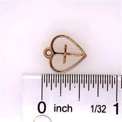 James Avery Crosslet Heart 14K Yellow Gold Charm